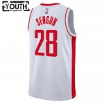 Maillot NBA Houston Rockets Alperen Sengun 28 Nike 2022-23 Association Edition Blanc Swingman - Enfant